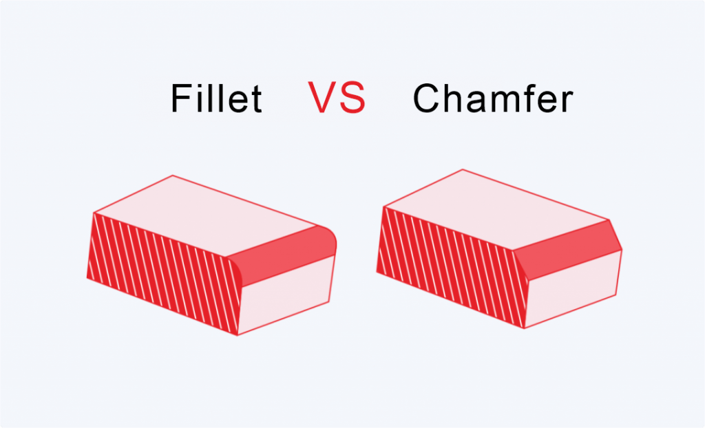 differences between fillets and chamfers