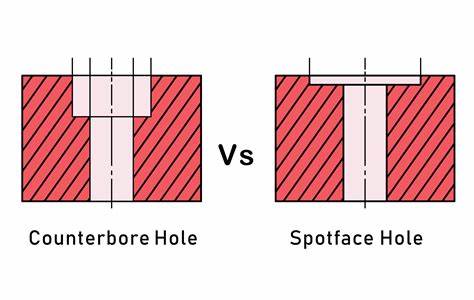 Zahloubení vs.Spotface Holes: Pochopení rozdílů