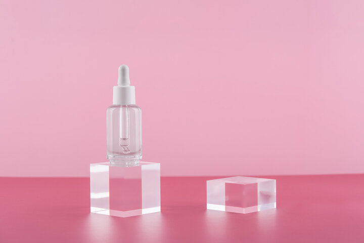 acrylic Serum cosmetic bottle