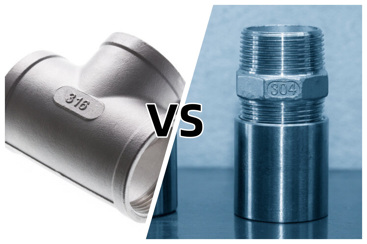 304 vs 316 stainless steel