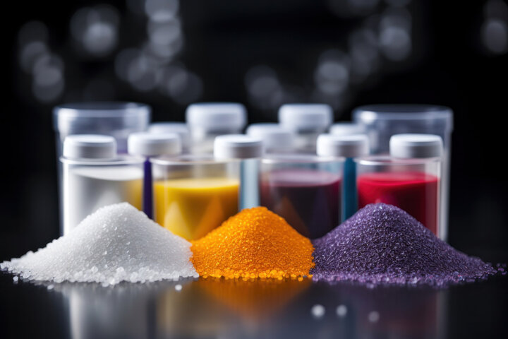 Chemical granules for industrial plastic production