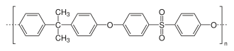 Chemical structure of polysulfones