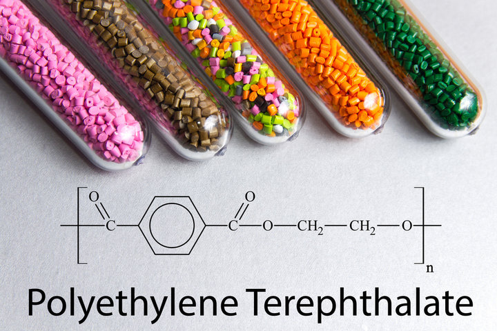 Granules of Polyethylene terephthalate (PET) 