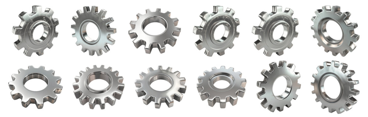 Collection set of gears isolated